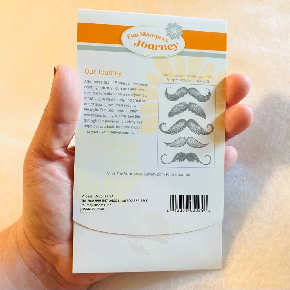 COPY - New Spellbinders furry mustache die cut scrapbook. Copy